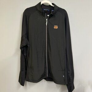 Cincinnati Bengals Cutter & Buck Adapt Eco Knit Full-Zip Jacket